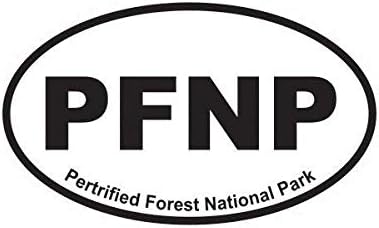 Pertrified Forest National Park Oval Sticker Decal Vinyl Euro PFNP 5" Bumper Locker Laptop Window - Sticks to Any Surface