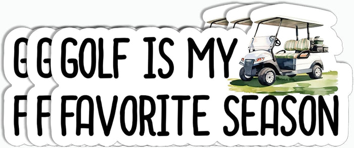 3Pcs Golf is My Favorite Season Sticker - Golf Lover - Sport - Funny - Sticker for Water Bottle - Mug - Laptop - Notebook - Luggage