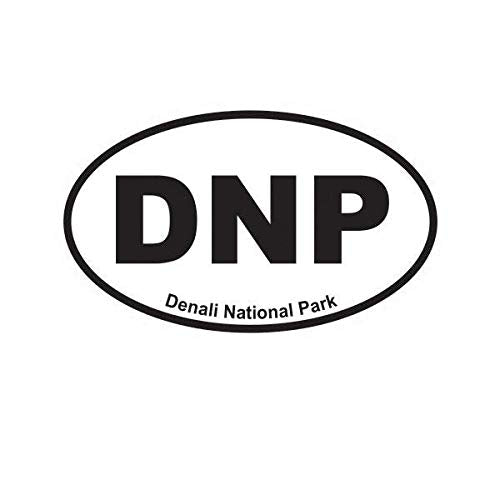 Denali National Park Oval Sticker Decal Vinyl Euro DNP 5" Bumper Locker Laptop Window - Sticks to Any Surface