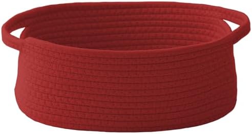 JMvicyroam Small Woven Basket, Empty Gift Basket, White/1 Pack|B0FGP87WT1