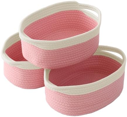 JMvicyroam Small Woven Basket, Empty Gift Basket, White/1 Pack|B0FGP87WT1