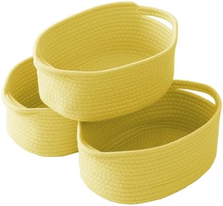 JMvicyroam Small Woven Basket, Empty Gift Basket, White/1 Pack|B0FGP87WT1