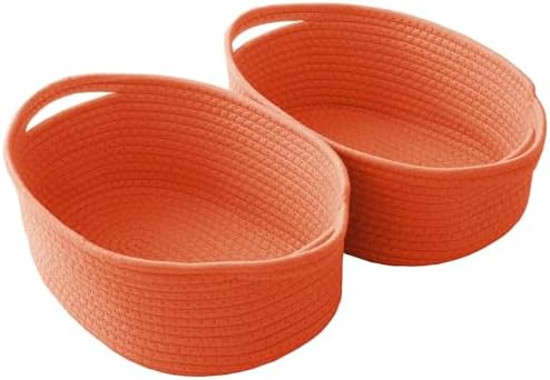 JMvicyroam Small Woven Basket, Empty Gift Basket, White/1 Pack|B0FGP87WT1