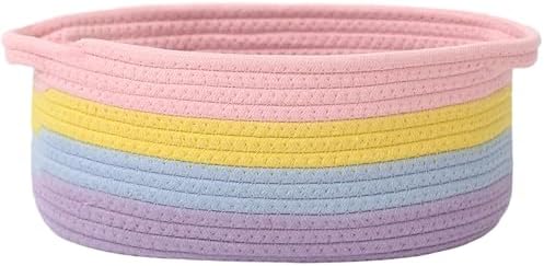 JMvicyroam Small Woven Basket, Empty Gift Basket, White/1 Pack|B0FGP87WT1