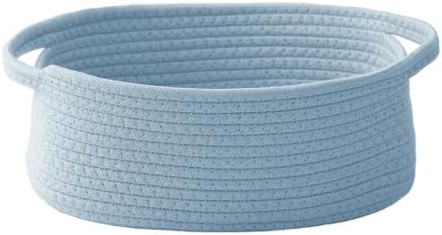 JMvicyroam Small Woven Basket, Empty Gift Basket, White/1 Pack|B0FGP87WT1