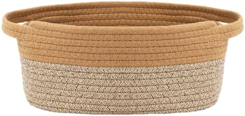 JMvicyroam Small Woven Basket, Empty Gift Basket, White/1 Pack|B0FGP87WT1