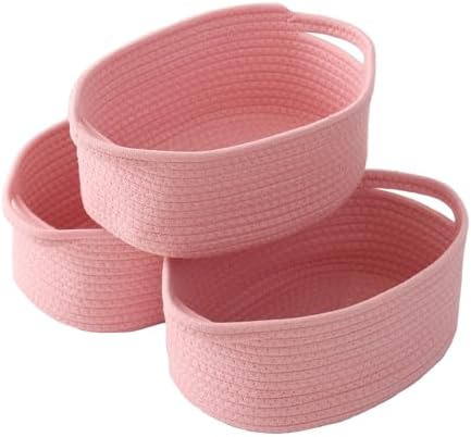 JMvicyroam Small Woven Basket, Empty Gift Basket, White/1 Pack|B0FGP87WT1