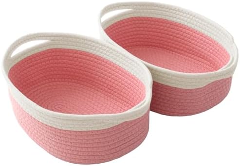 JMvicyroam Small Woven Basket, Empty Gift Basket, White/1 Pack|B0FGP87WT1