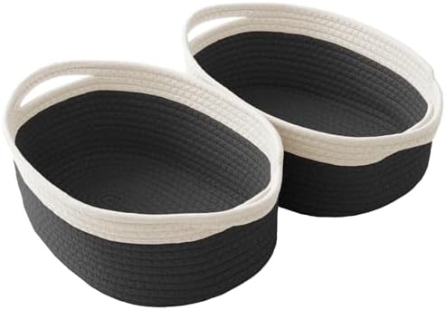 JMvicyroam Small Woven Basket, Empty Gift Basket, White/1 Pack|B0FGP87WT1