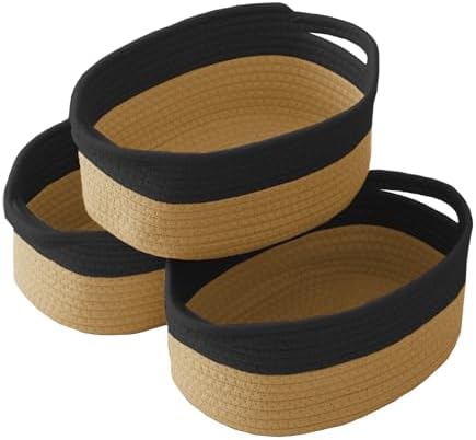 JMvicyroam Small Woven Basket, Empty Gift Basket, White/1 Pack|B0FGP87WT1