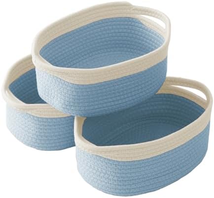 JMvicyroam Small Woven Basket, Empty Gift Basket, White/1 Pack|B0FGP87WT1