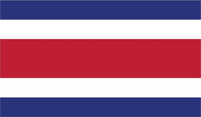 JMM Industries Costa Rica Flag Vinyl Decal Sticker Costa Rican Tico Car Window Bumper 2-Pack 5-Inches by 3-Inches Premium Quality UV-Resistant Laminate PDS411