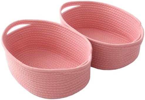 JMvicyroam Small Woven Basket, Empty Gift Basket, White/1 Pack|B0FGP87WT1