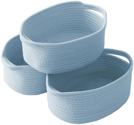 JMvicyroam Small Woven Basket, Empty Gift Basket, White/1 Pack|B0FGP87WT1