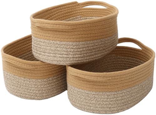JMvicyroam Small Woven Basket, Empty Gift Basket, White/1 Pack|B0FGP87WT1