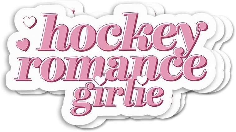 (3pcs) Hockey Romance Girlie Sticker - Bookish Sticker - Book Lover Gift - Reading Lover - E-Reader - Decorative Decals - Durable & Waterproof - Perfect for Laptops Water Bottles Car