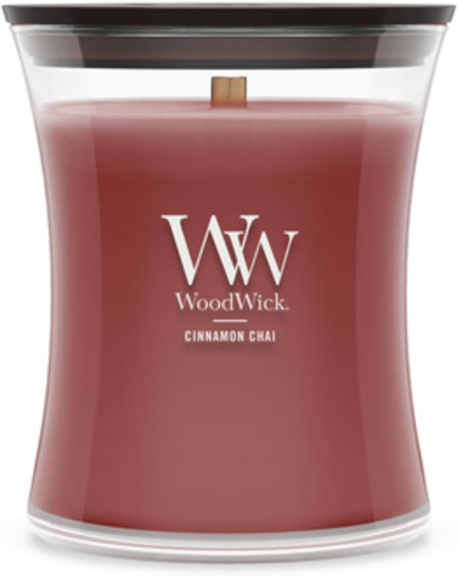 WoodWick Vanilla Bean Scented Candle, Crackling Wick, 9.7oz