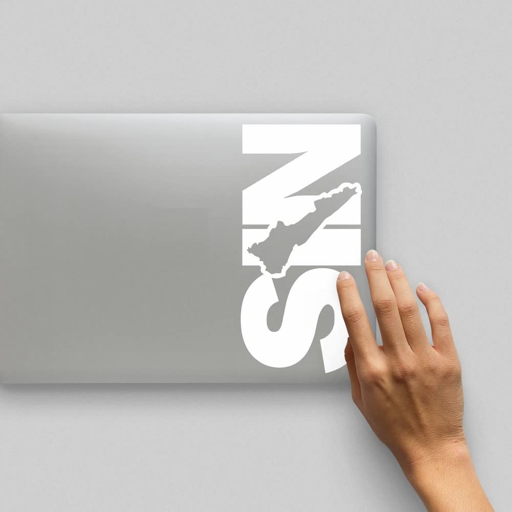 Sticker Sinaloa Decal Mexico Letters Car Truck Window Laptop Map Vinyl Bumper SIN Estado MX (3.9 x 9 inches, Sinaloa)