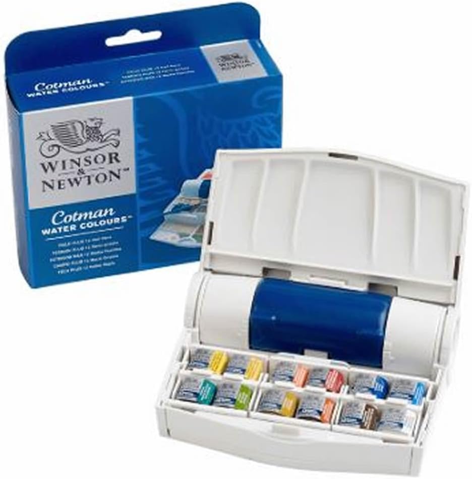 Winsor & Newton Cotman Watercolor Paint Set, Sketchers' Pocket Set