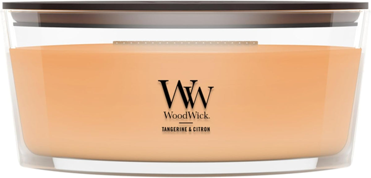WoodWick Vanilla Bean Scented Candle, Crackling Wick, 9.7oz