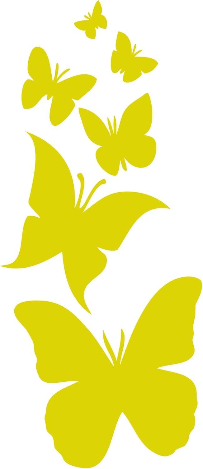 Butterfly Family Die Cut Vinyl Window Decal Sticker for Car, Truck, Laptop (Lavender)