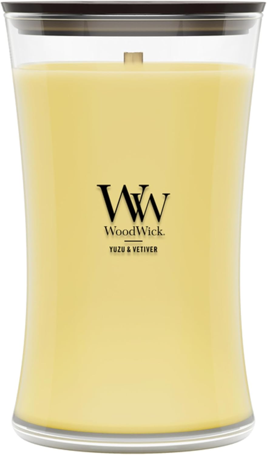 WoodWick Vanilla Bean Scented Candle, Crackling Wick, 9.7oz