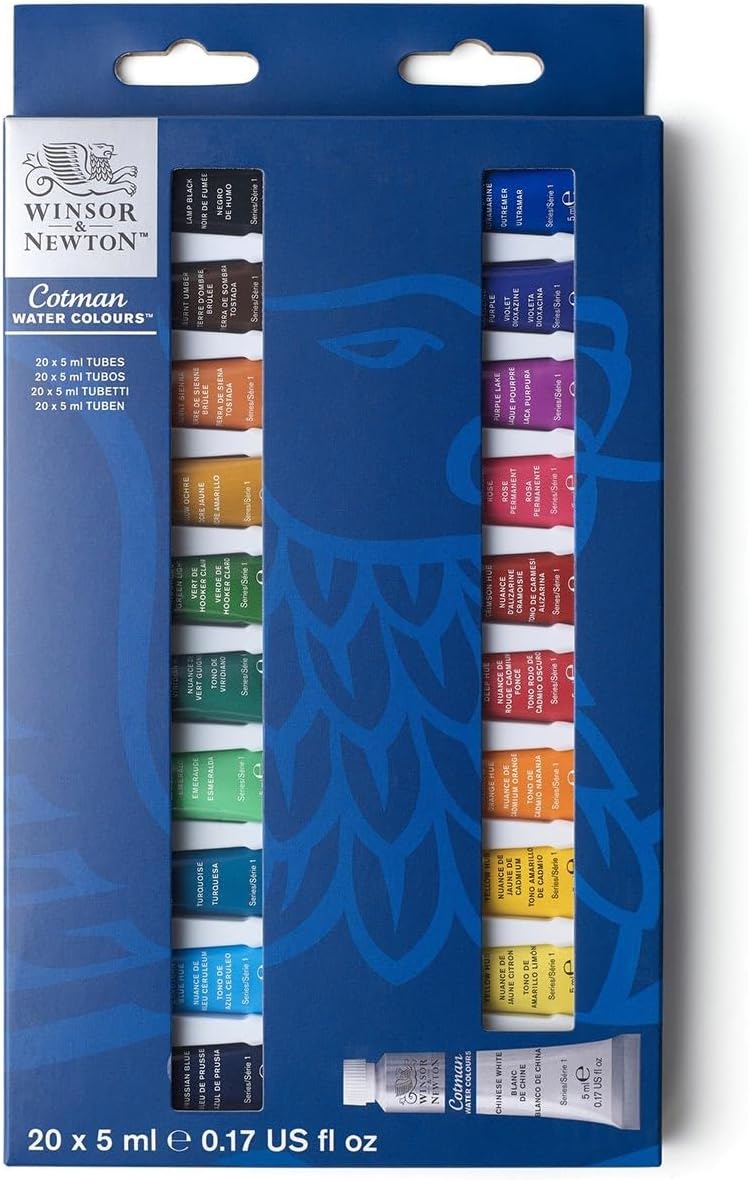 Winsor & Newton Cotman Watercolor Paint Set, Sketchers' Pocket Set