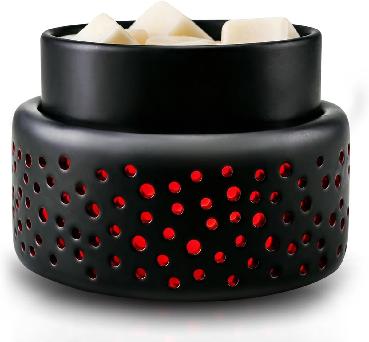 VICTORIA AROMA Ceramic Wax Melt Warmer - LED Night Light Candle Wax Warmer for Scented Wax, Electric Fragrance Wax Melter for Home, Office, Bedroom Decor, and Gifts
