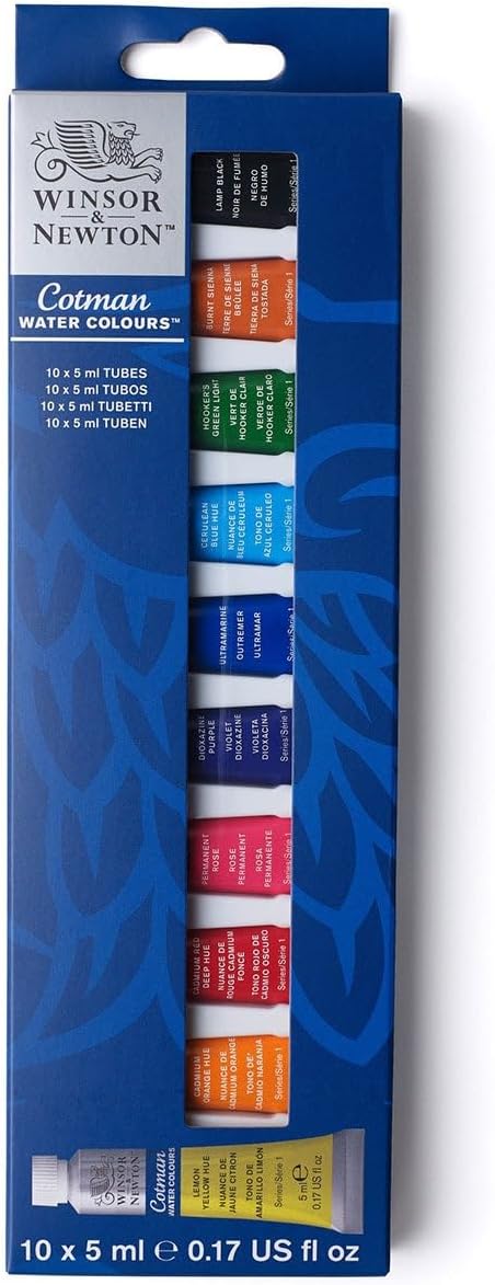 Winsor & Newton Cotman Watercolor Paint Set, Sketchers' Pocket Set
