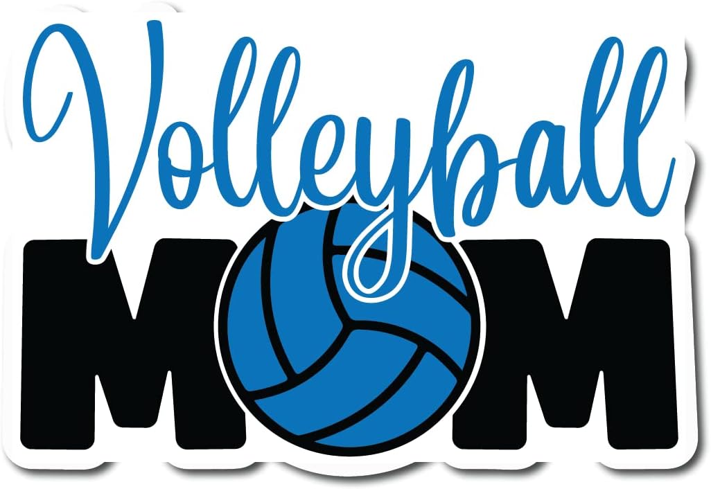 Volleyball Mom |Great Gift Idea|Decal Sticker|2 Pack|5 Inch Stickers|S11370
