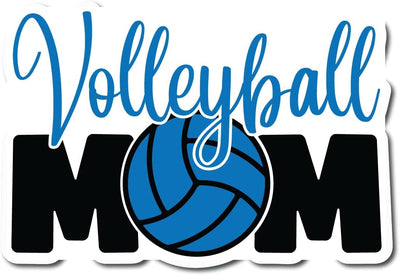 Volleyball Mom |Great Gift Idea|Decal Sticker|2 Pack|5 Inch Stickers|S11370