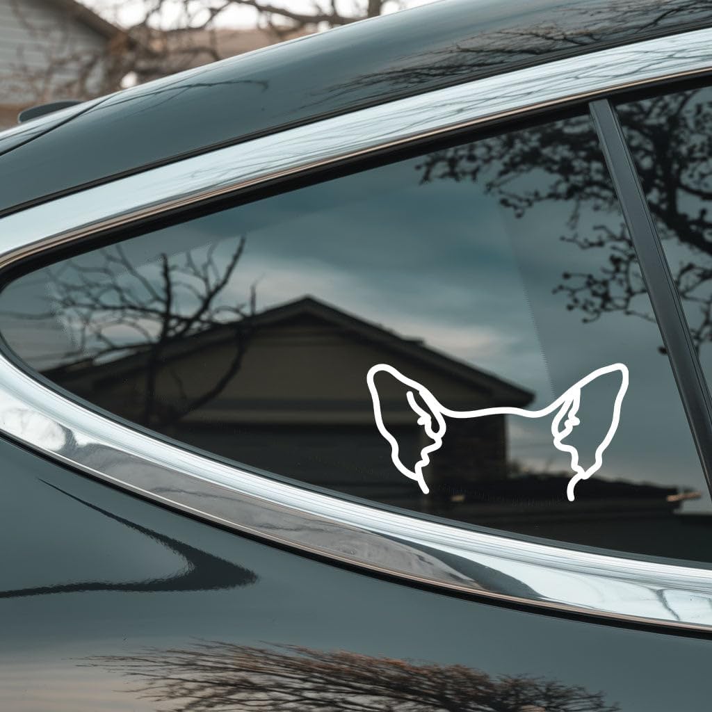 Chihuahua Car Decal - Dog Breed Outline Decal for Car Laptop Water Bottle and More - Minimalist Silhouette Sticker for Pet Lovers Trainers and Animal Enthusiasts - Durable and Versatile Design