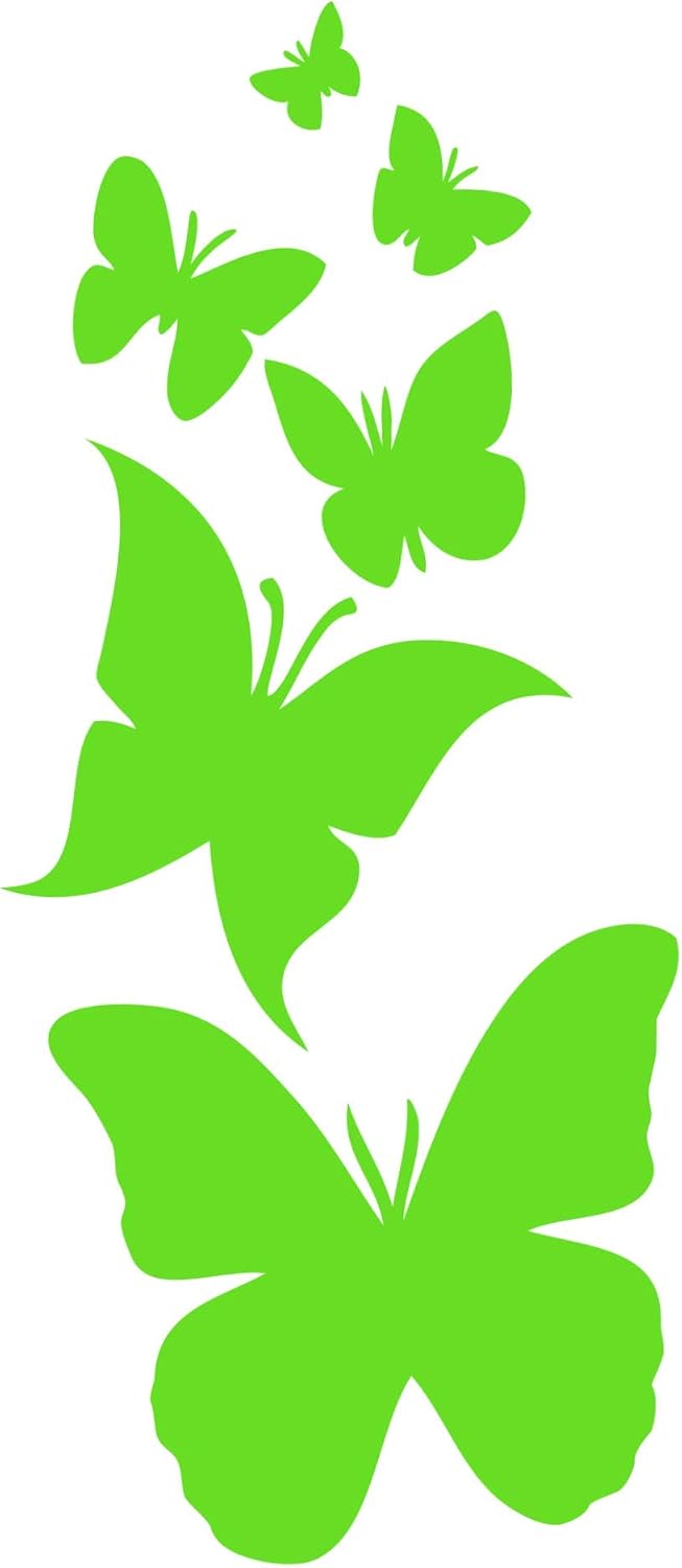 Butterfly Family Die Cut Vinyl Window Decal Sticker for Car, Truck, Laptop (Lavender)