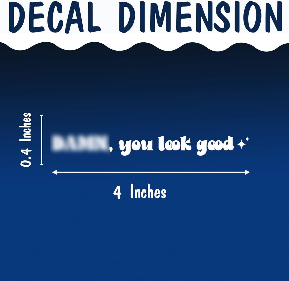 Set 3Pcs You Look Good Rearview Mirror Decal Funny Saying, Mental Health Car Decal, Inspiration Sticker, Water Bottle Vinyl Decal, Waterproof 4 Inches Stickers for Mom Dad Friend