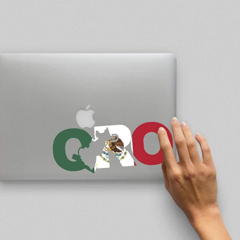 QRO Sticker Queretaro Decal Mexico Letters Car Truck Window Laptop Map Vinyl Bumper Estado Wall (Queretaro, 3.5 x 9 in)