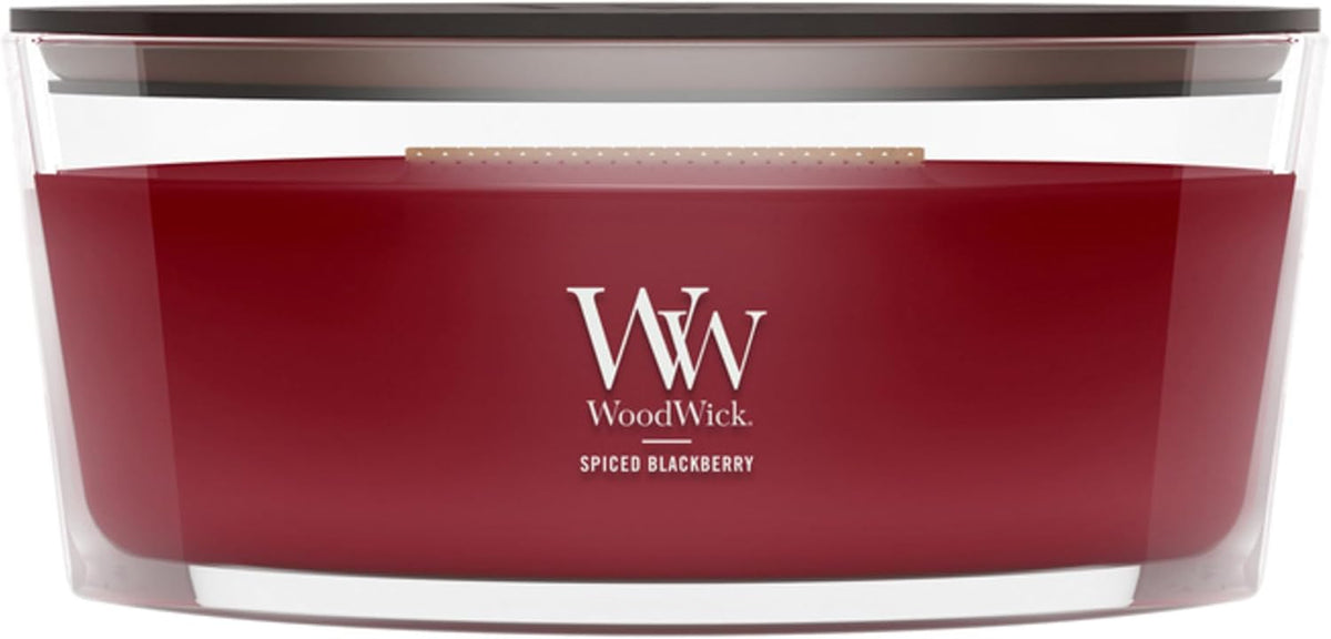 WoodWick Vanilla Bean Scented Candle, Crackling Wick, 9.7oz
