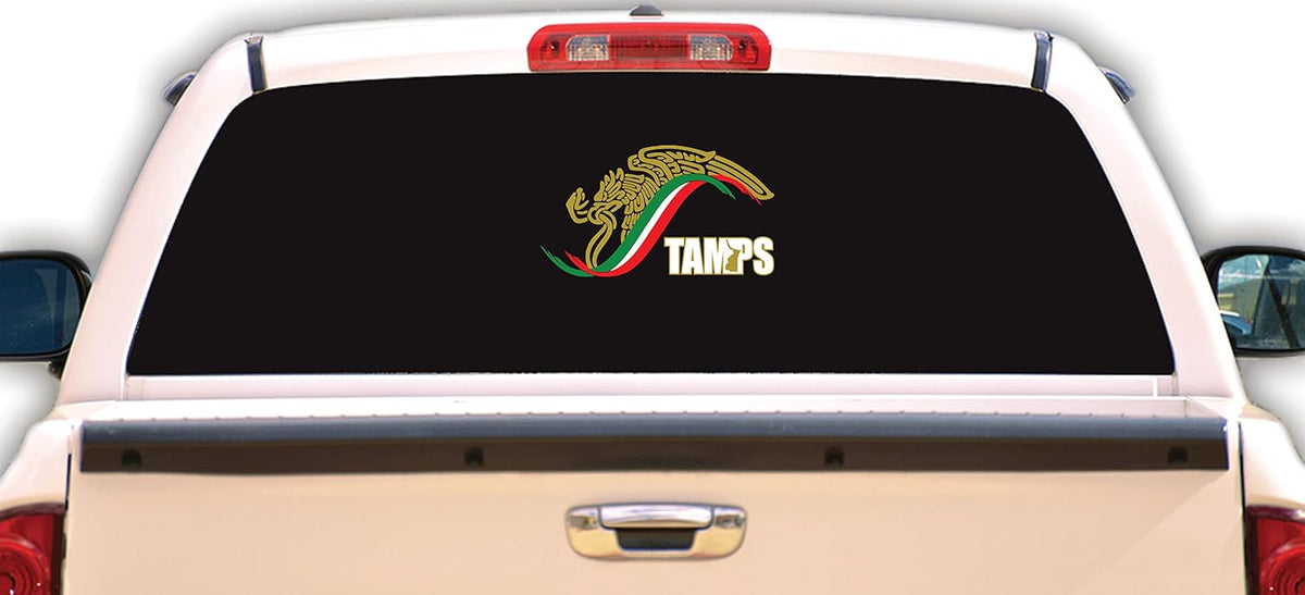 Mexico Escudo Car Window Vinyl Sticker Decal Gobierno Mex Eagle Tamps Tamaulipas (3.9" x 7")