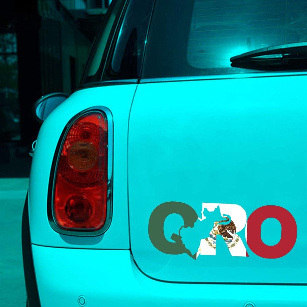 QRO Sticker Queretaro Decal Mexico Letters Car Truck Window Laptop Map Vinyl Bumper Estado Wall (Queretaro, 3.5 x 9 in)