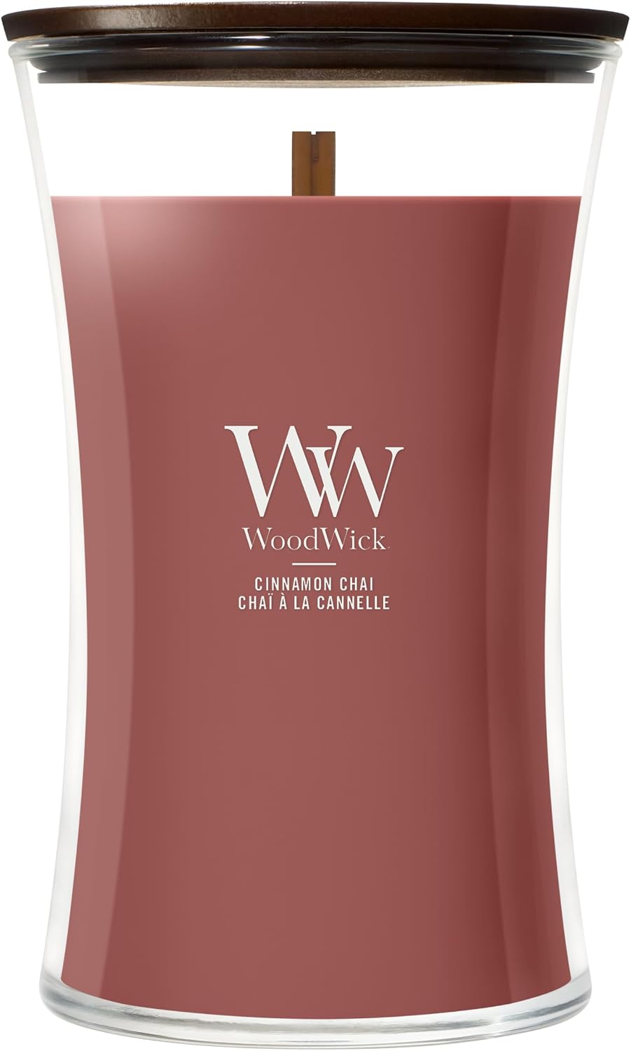 WoodWick Vanilla Bean Scented Candle, Crackling Wick, 9.7oz