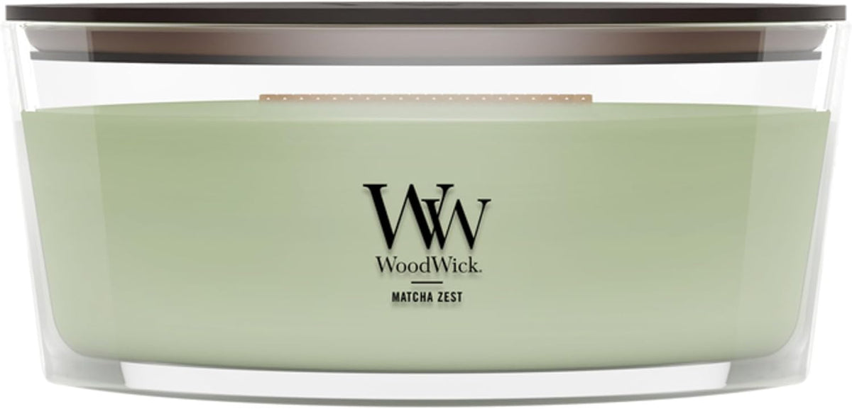 WoodWick Vanilla Bean Scented Candle, Crackling Wick, 9.7oz