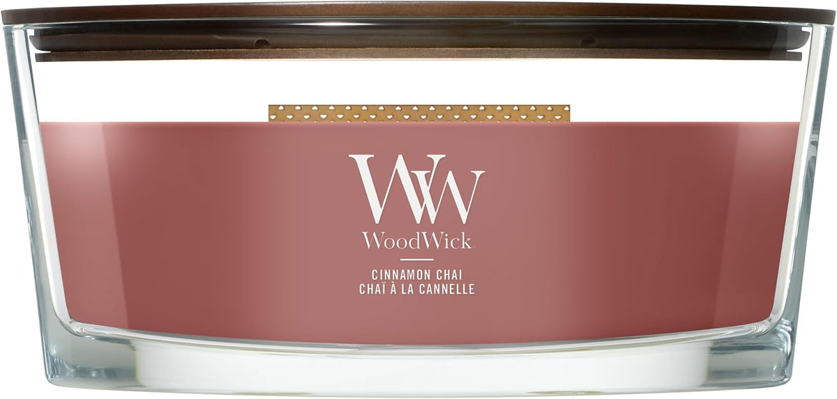 WoodWick Vanilla Bean Scented Candle, Crackling Wick, 9.7oz