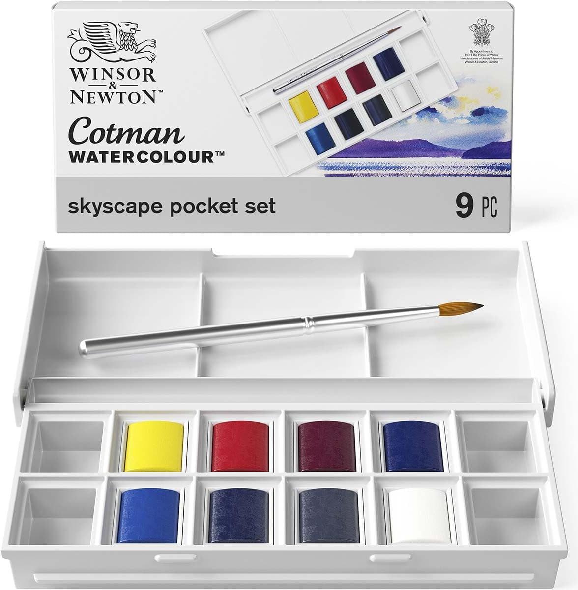 Winsor & Newton Cotman Watercolor Paint Set, Sketchers' Pocket Set