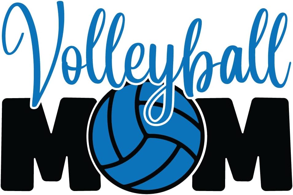 Volleyball Mom |Great Gift Idea|Decal Sticker|2 Pack|5 Inch Stickers|S11370