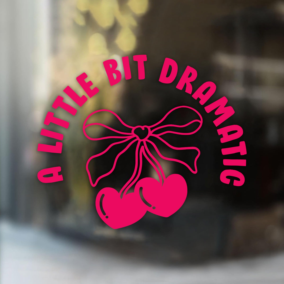 Just A Girl Car Decal Pink Bow Cute Motivation Positive Gifts Car Mirror Accessories Affirmations Funny Vinyl Decal Waterproof 8 Inches Bumper Decal