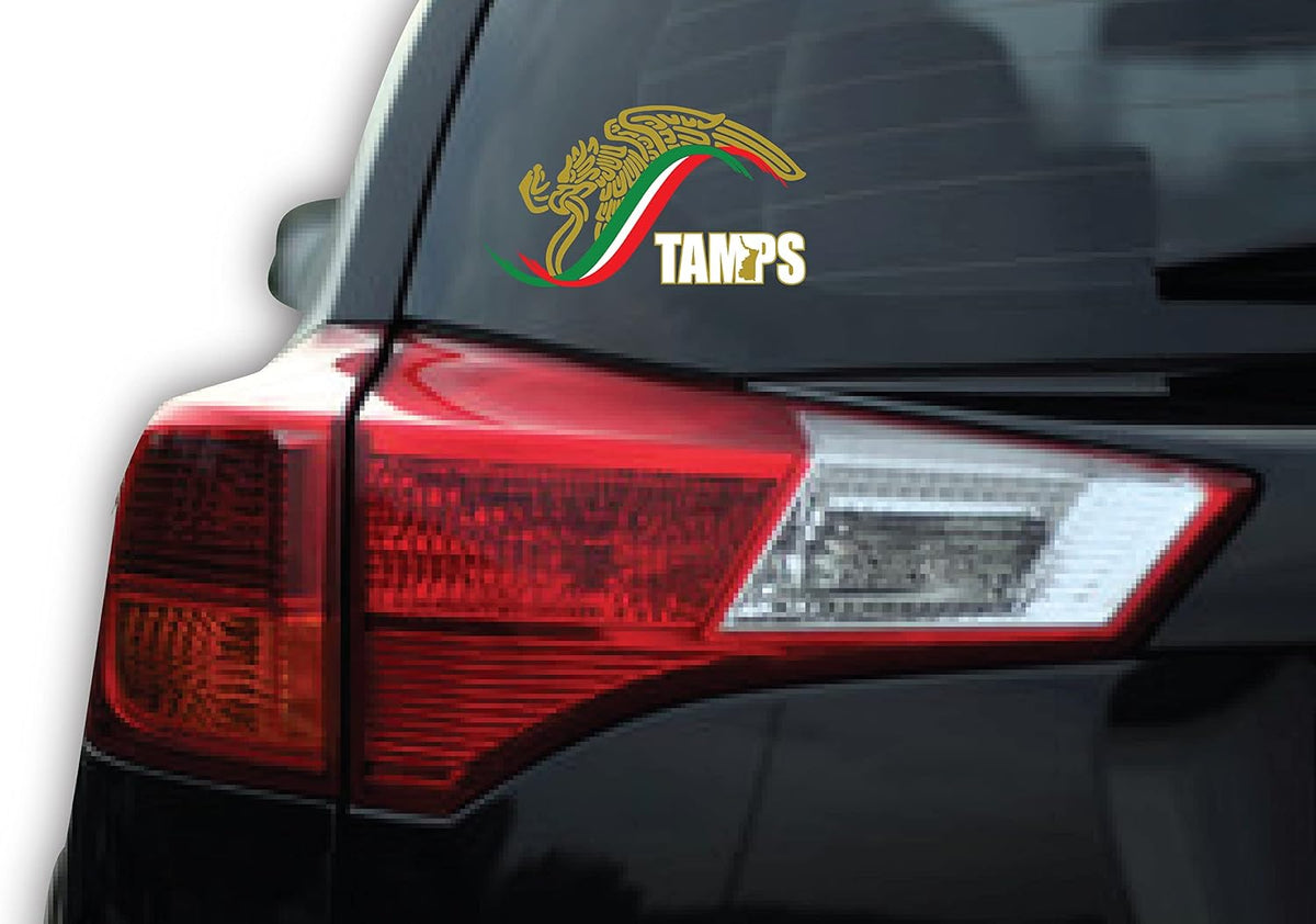 Mexico Escudo Car Window Vinyl Sticker Decal Gobierno Mex Eagle Tamps Tamaulipas (3.9" x 7")