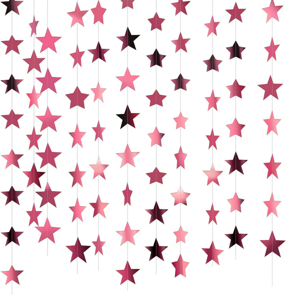 Patelai 130 ft Star Garland Banner Decor, Gold