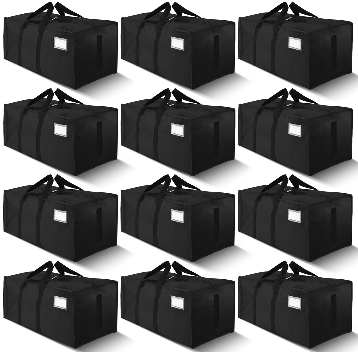 HOMESURE Supports 200lbs Heavy Duty Moving Bags - Strong Zipper & Wrap-Around Handles - Water-Resistant Storage Totes, Durable Alternative to Moving Boxes