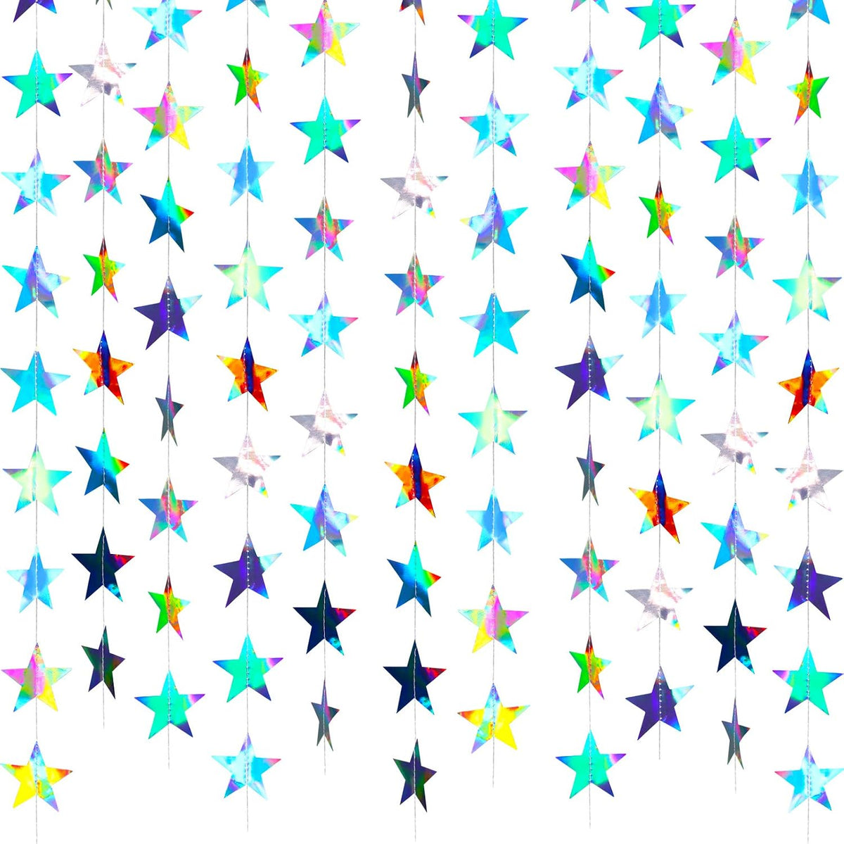 Patelai 130 ft Star Garland Banner Decor, Gold