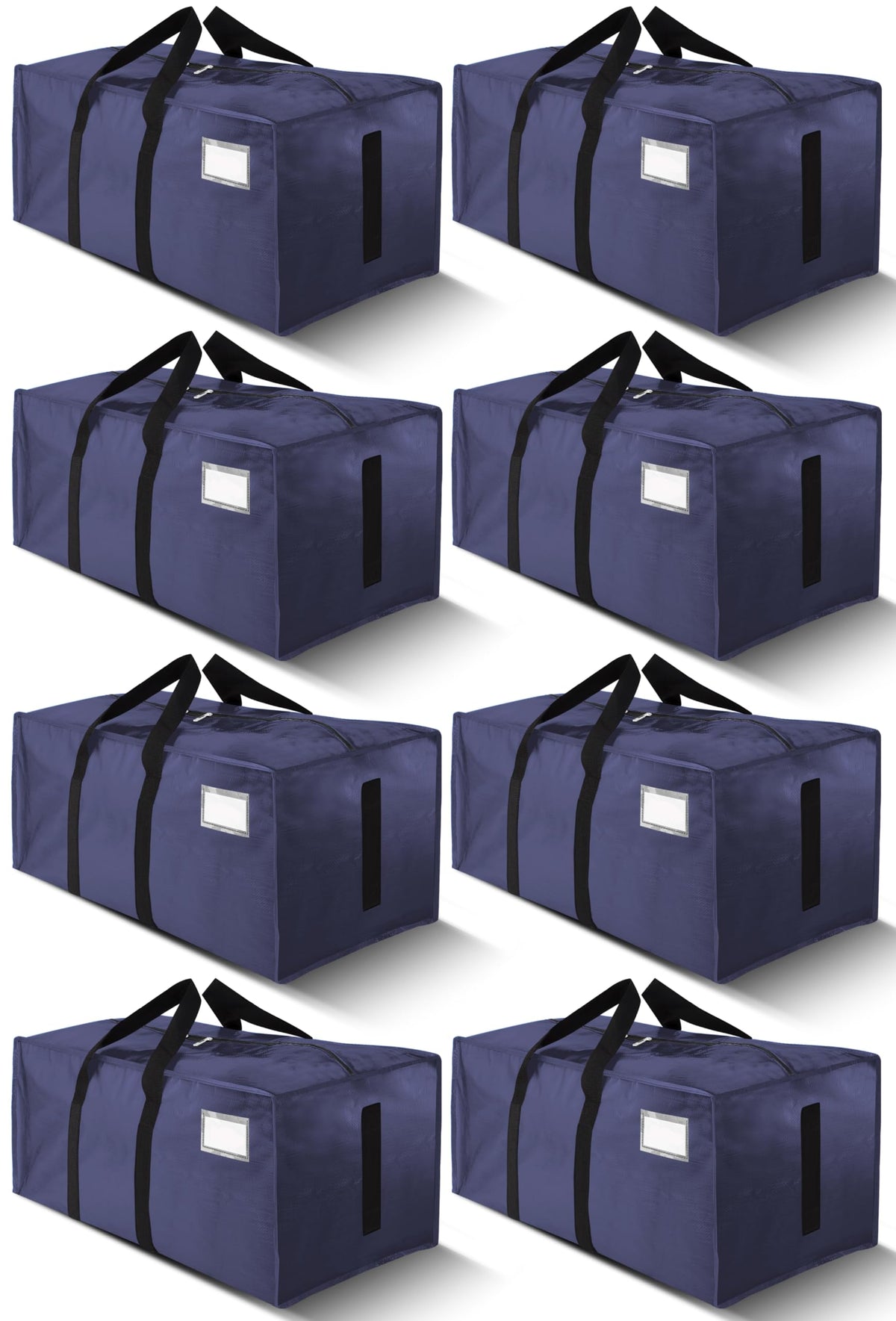 HOMESURE Supports 200lbs Heavy Duty Moving Bags - Strong Zipper & Wrap-Around Handles - Water-Resistant Storage Totes, Durable Alternative to Moving Boxes
