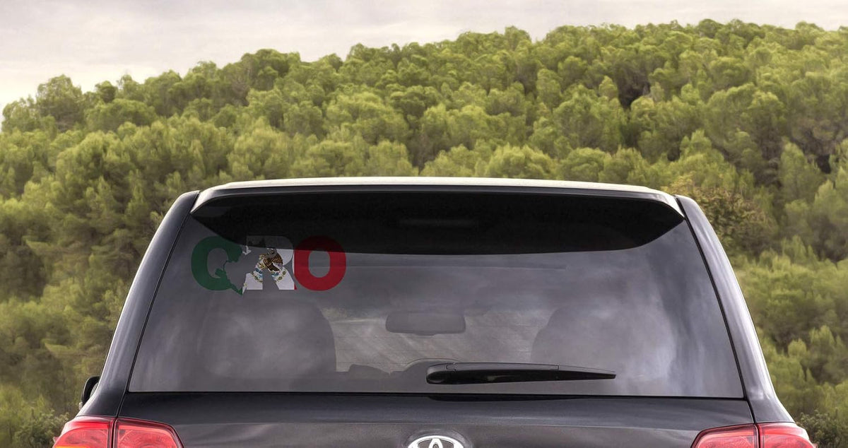 QRO Sticker Queretaro Decal Mexico Letters Car Truck Window Laptop Map Vinyl Bumper Estado Wall (Queretaro, 3.5 x 9 in)